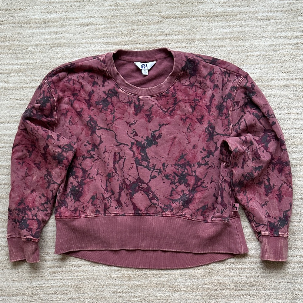 JoyLab French Terry Acid Wash Crewneck Sweatshirt Size Medium - Picture 3 of 14